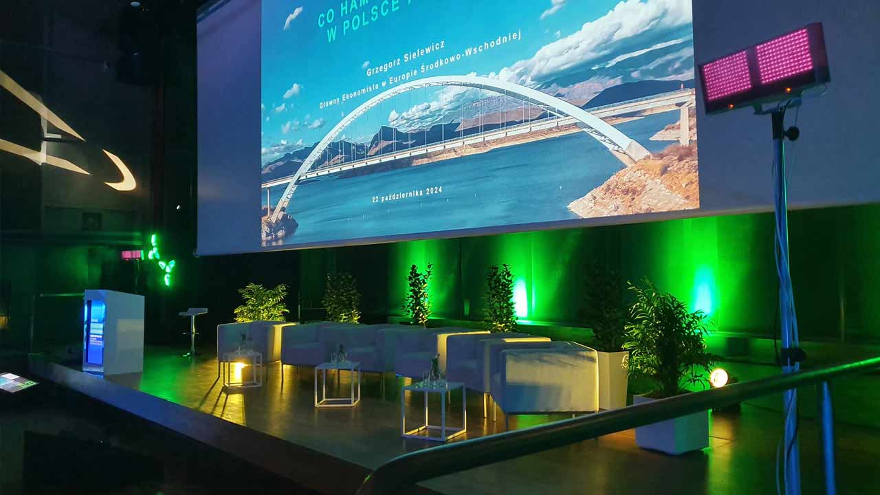 Dekorowanie światłem eventu – pakiet podstawowy