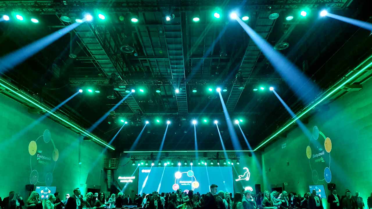 Oświetlenie sceniczne – wysoki event